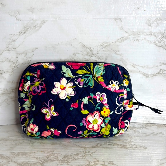 Vera Bradley Handbags - Vera Bradley Large Cosmetic Bag multicolor floral cute spring print